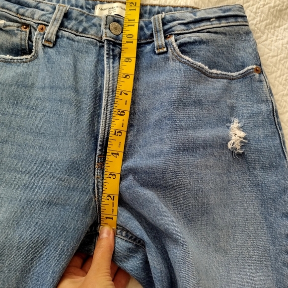 abercrombie and Fitch the mom high rise jeans Sz 27/ 4 - Picture 10 of 11